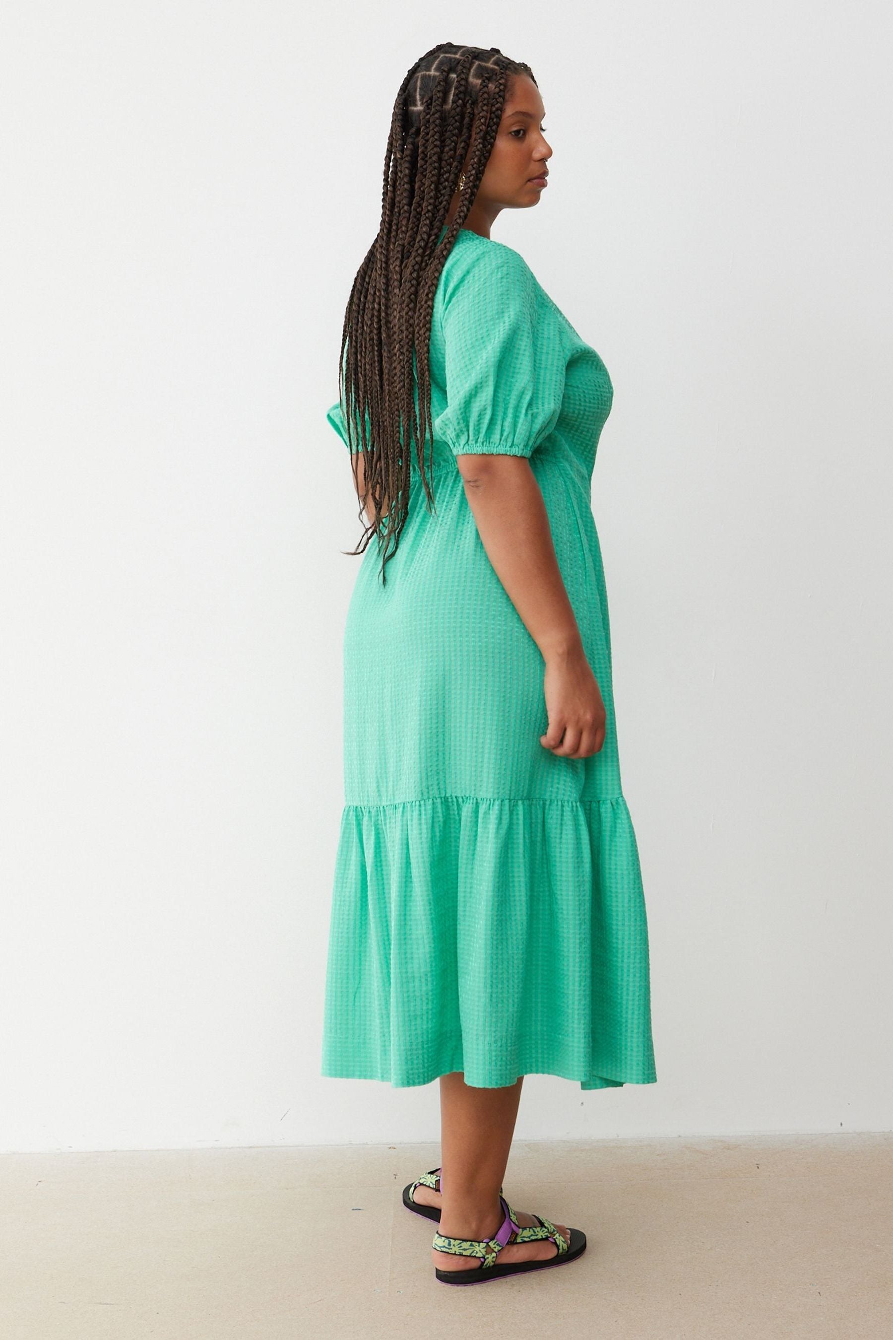 Oliver bonas green dress cheap