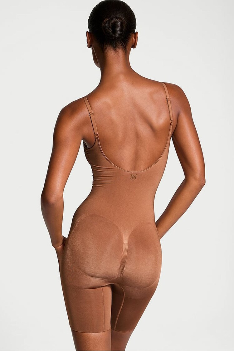 Victoria's Secret Caramel Nude Seamless Shaping™ Mid Thigh Bodysuit - Image 3 of 3