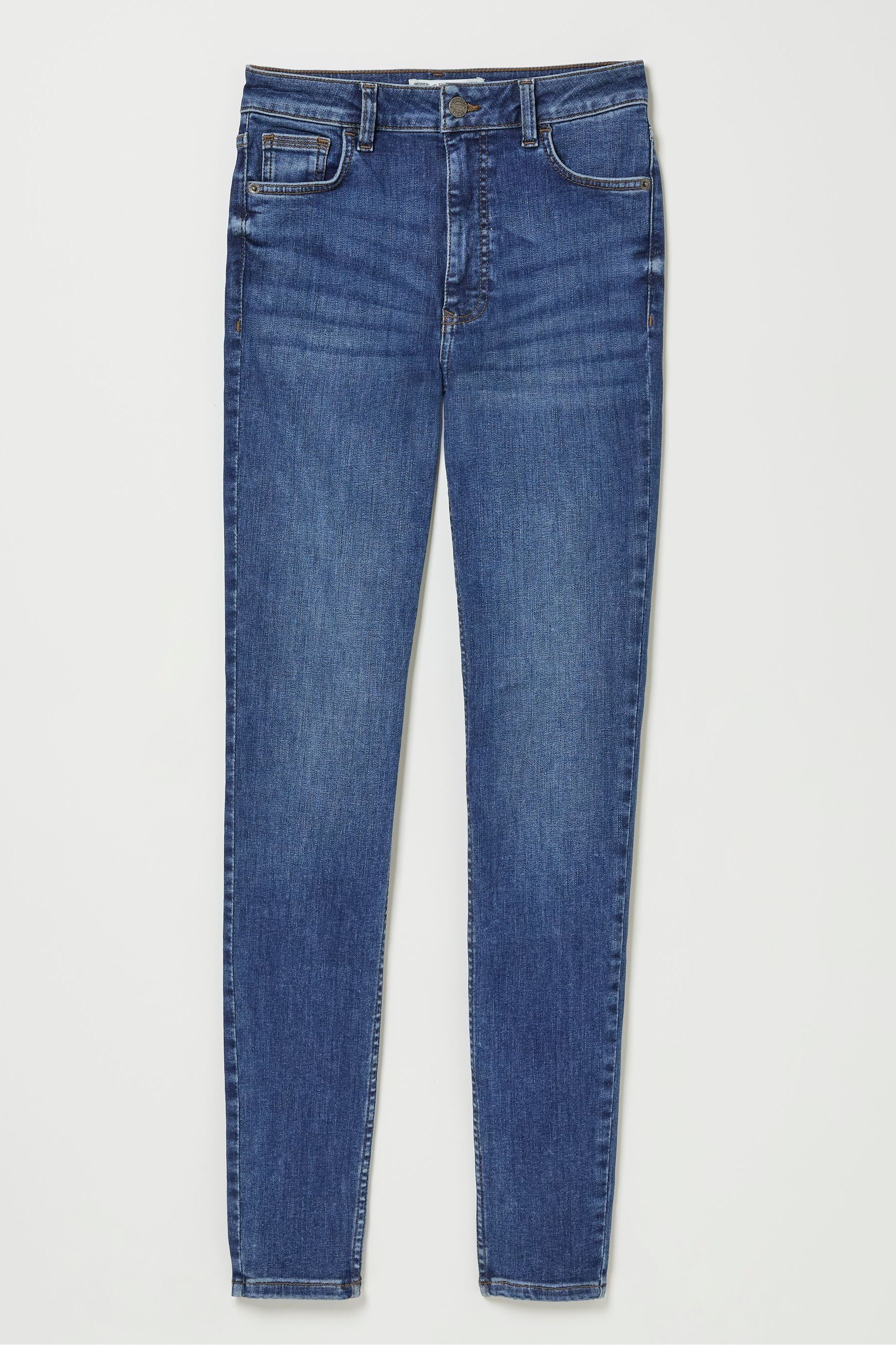 Buy FatFace Harlow Dark Vintage Blue Highwaist Skinny Jeans from Next Luxembourg
