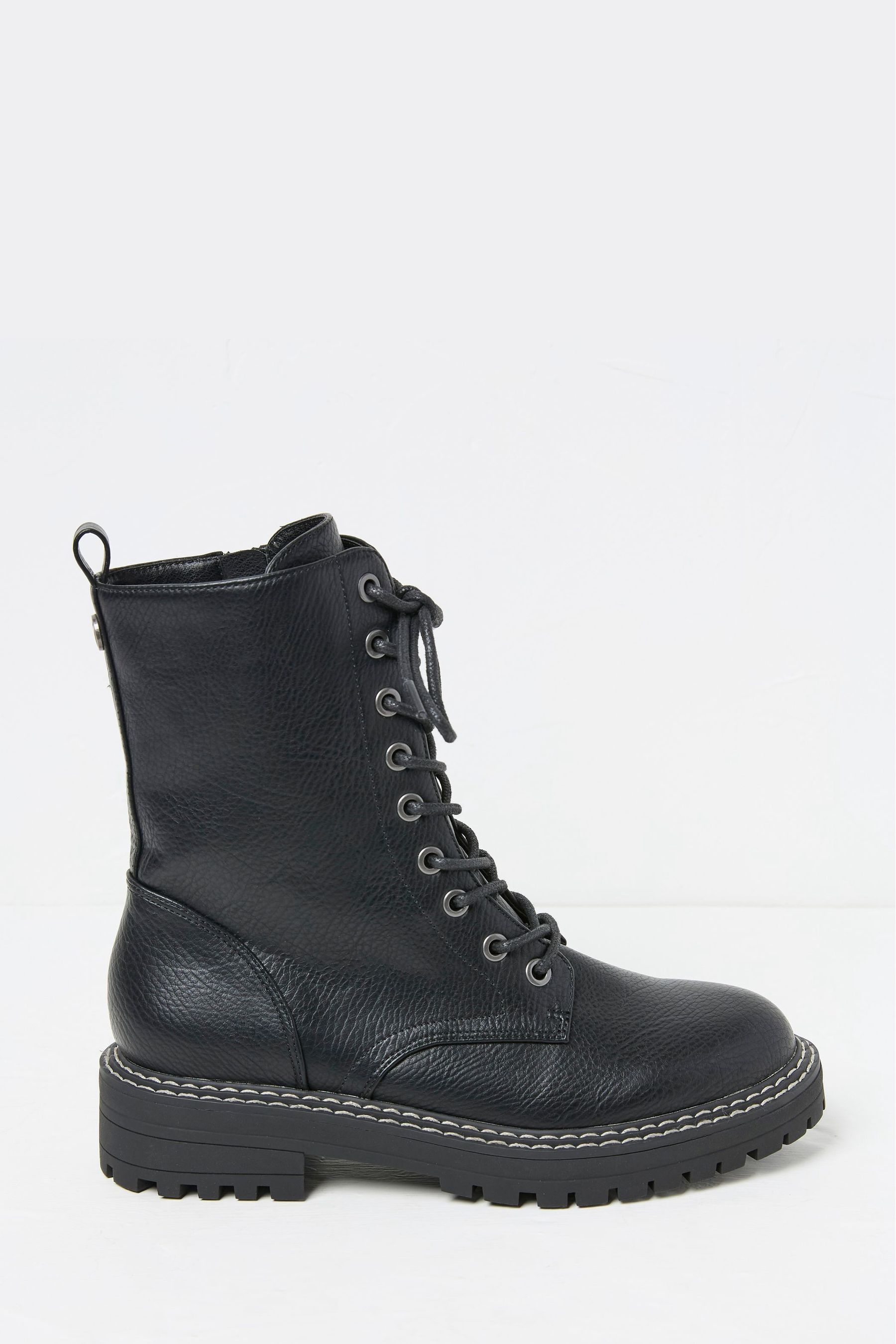 Buy FatFace Violet Black Chunky PU Boots from the Next UK online shop