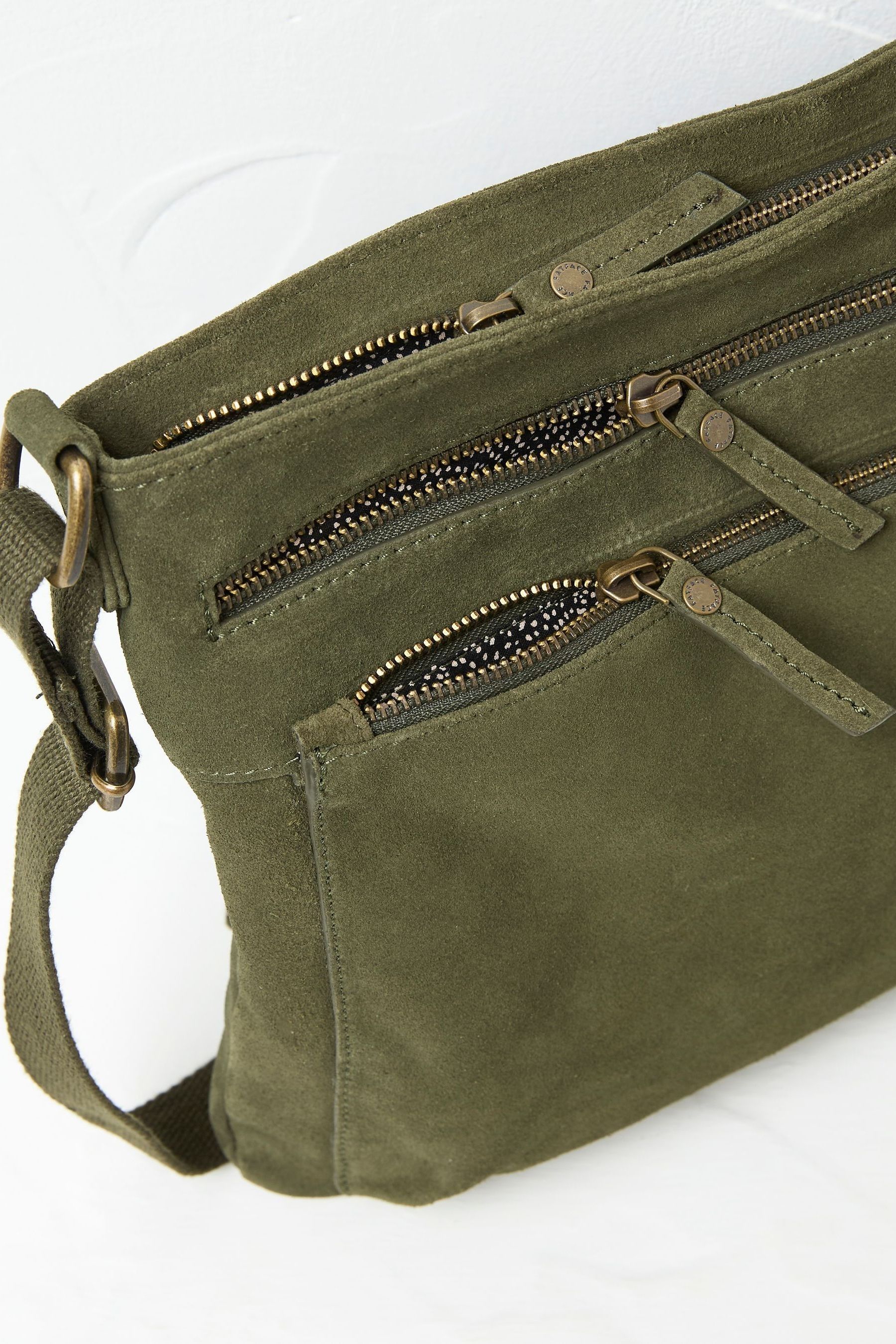FatFace Allie Green Crossbody Bag