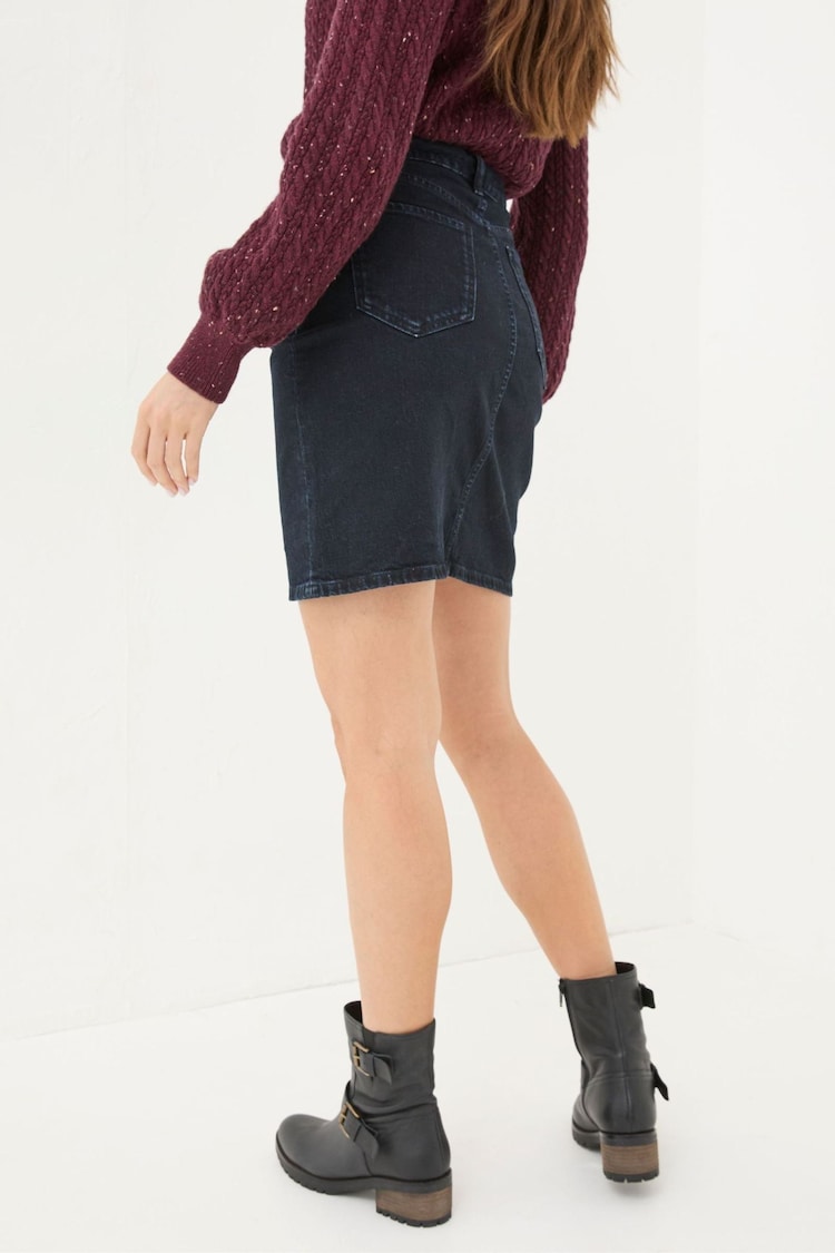 FatFace Hattie Dark Blue Denim Skirt - Image 2 of 6