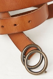 FatFace Jean Brown Double Circle Belt - Image 3 of 3