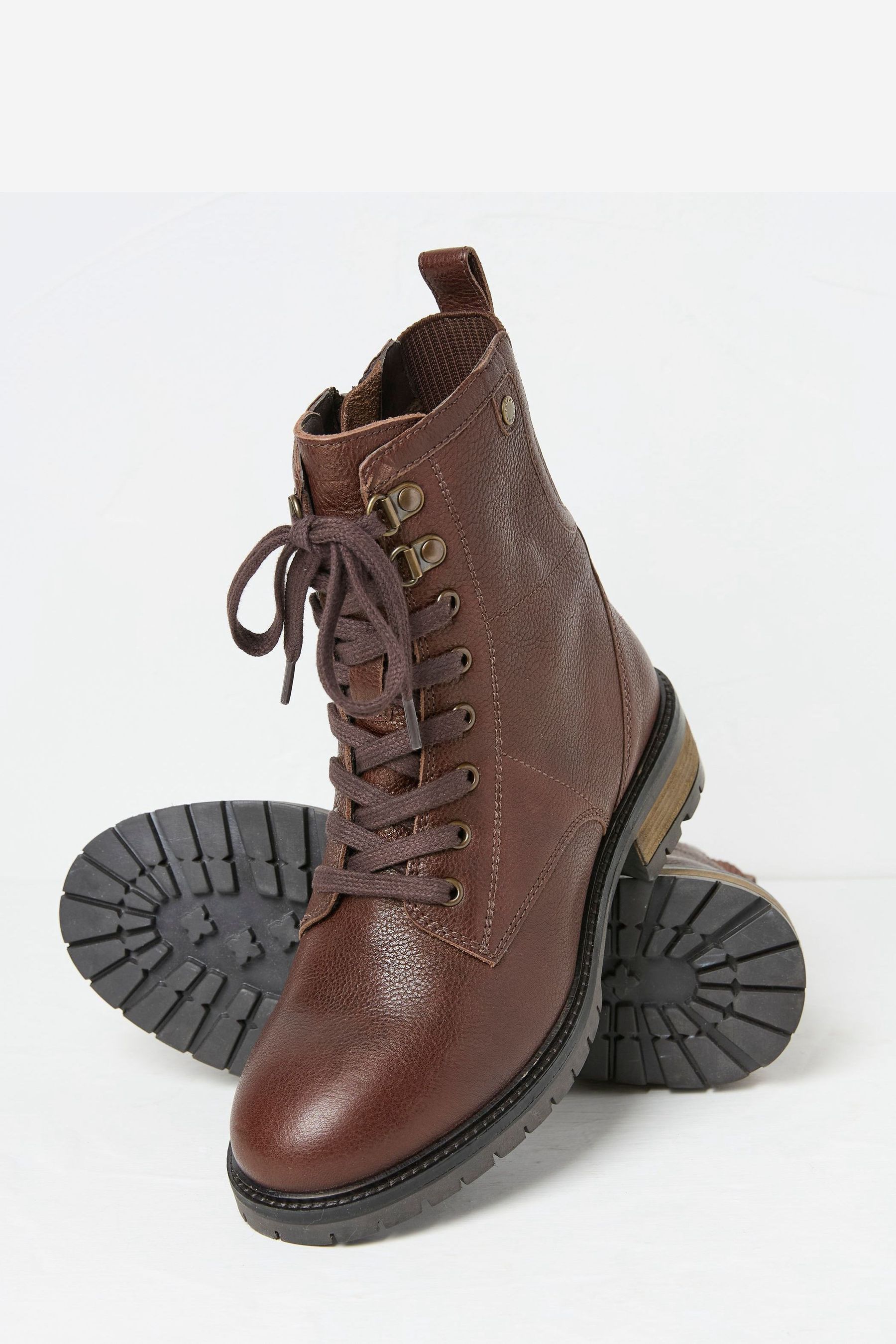 Buy FatFace Margot Brown Lace Up Boots from Next Luxembourg