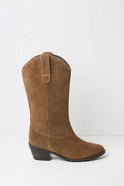 FatFace Sierra Brown Western Boots - Image 1 of 3