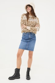 FatFace Hattie Blue Denim Skirt - Image 2 of 6