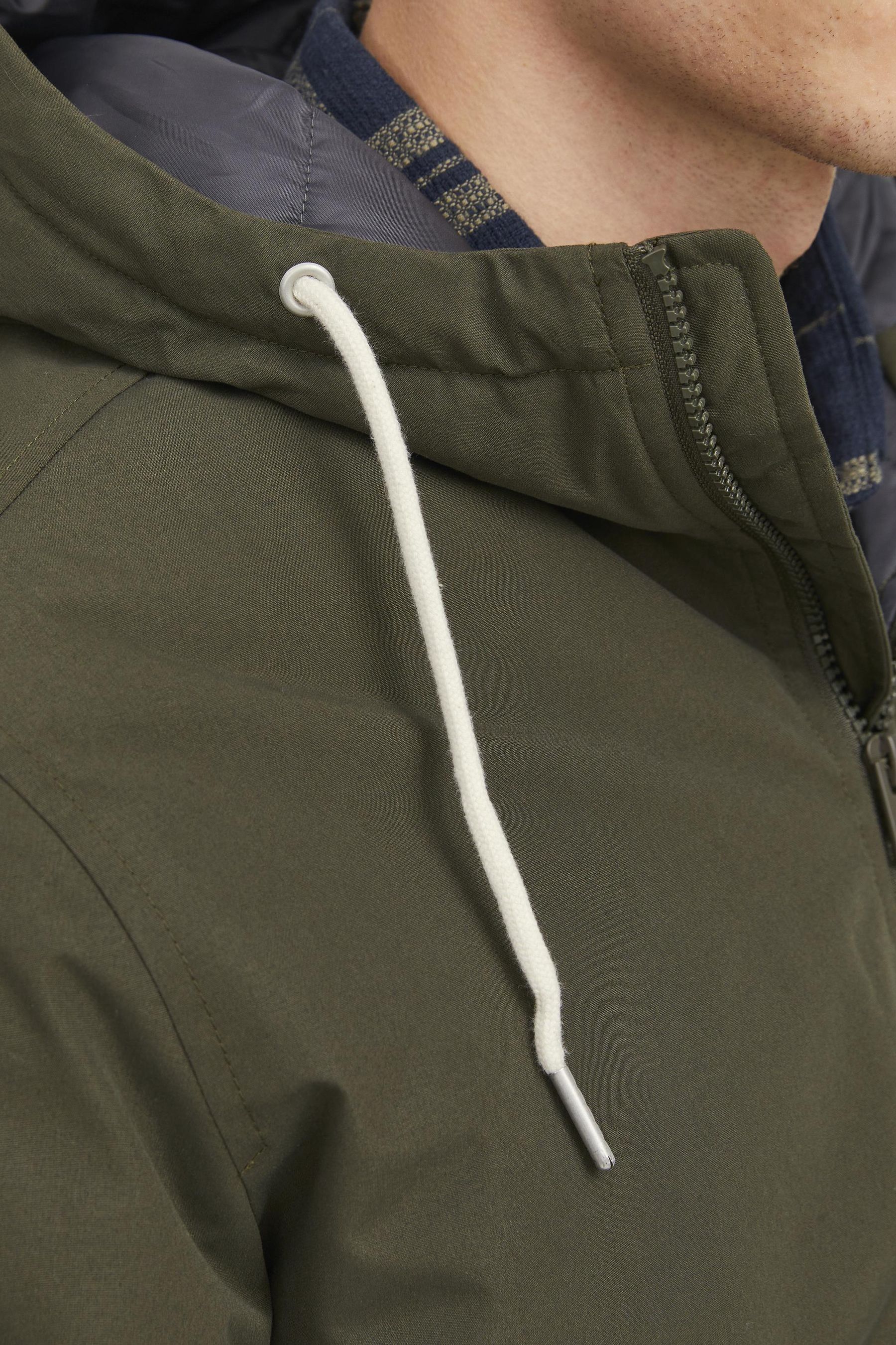 Buy JACK JONES Green Hooded Parka Jacket from Next Canada