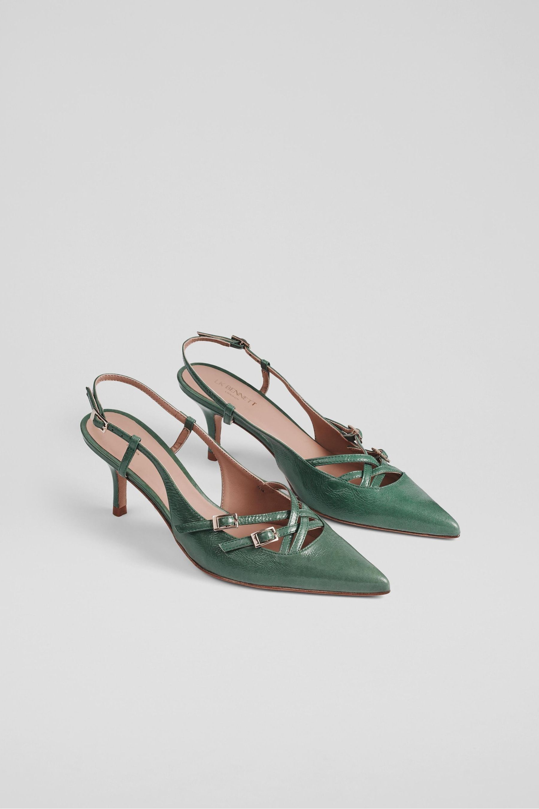 Buy LK Bennett Green Jade Caprice Multi Strap Open Court Shoes from Next Luxembourg