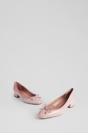 LK Bennett Pink Aurelie Grosgrain Ballerina Court Shoes - Image 2 of 4