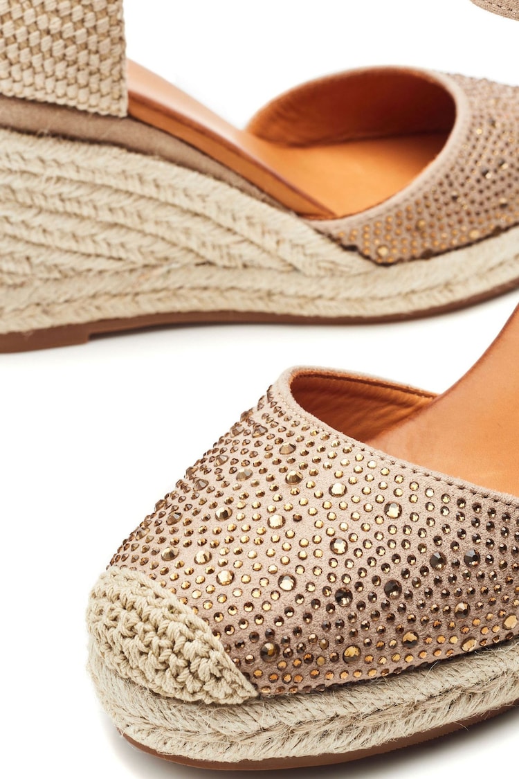 Moda In Pelle Willo Glitz Ombre Espadrille Wedges - Image 4 of 4