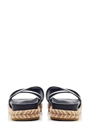 Moda In Pelle Moronie Cross-Over Woven Low Flatform Sandals - Image 3 of 4