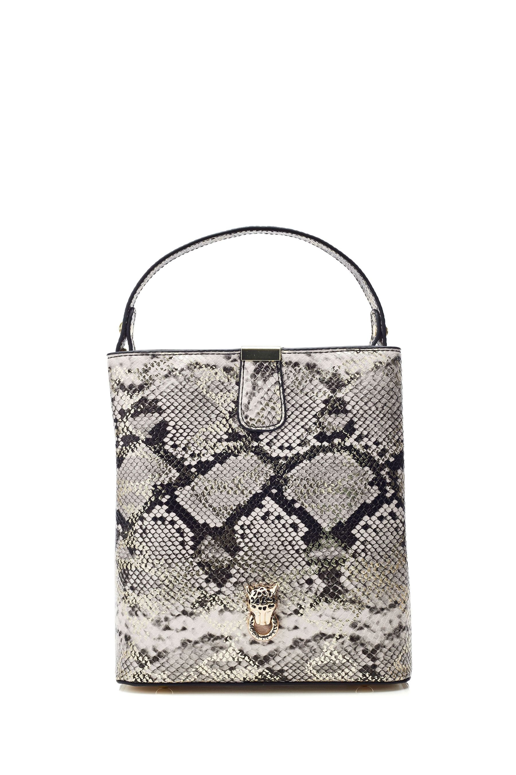 Buy Moda in Pelle Adriana Polished Croc Bucket Bag from Next Malta