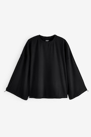 Simply Be Black Toggle Detail Sweatshirt - Image 5 of 5