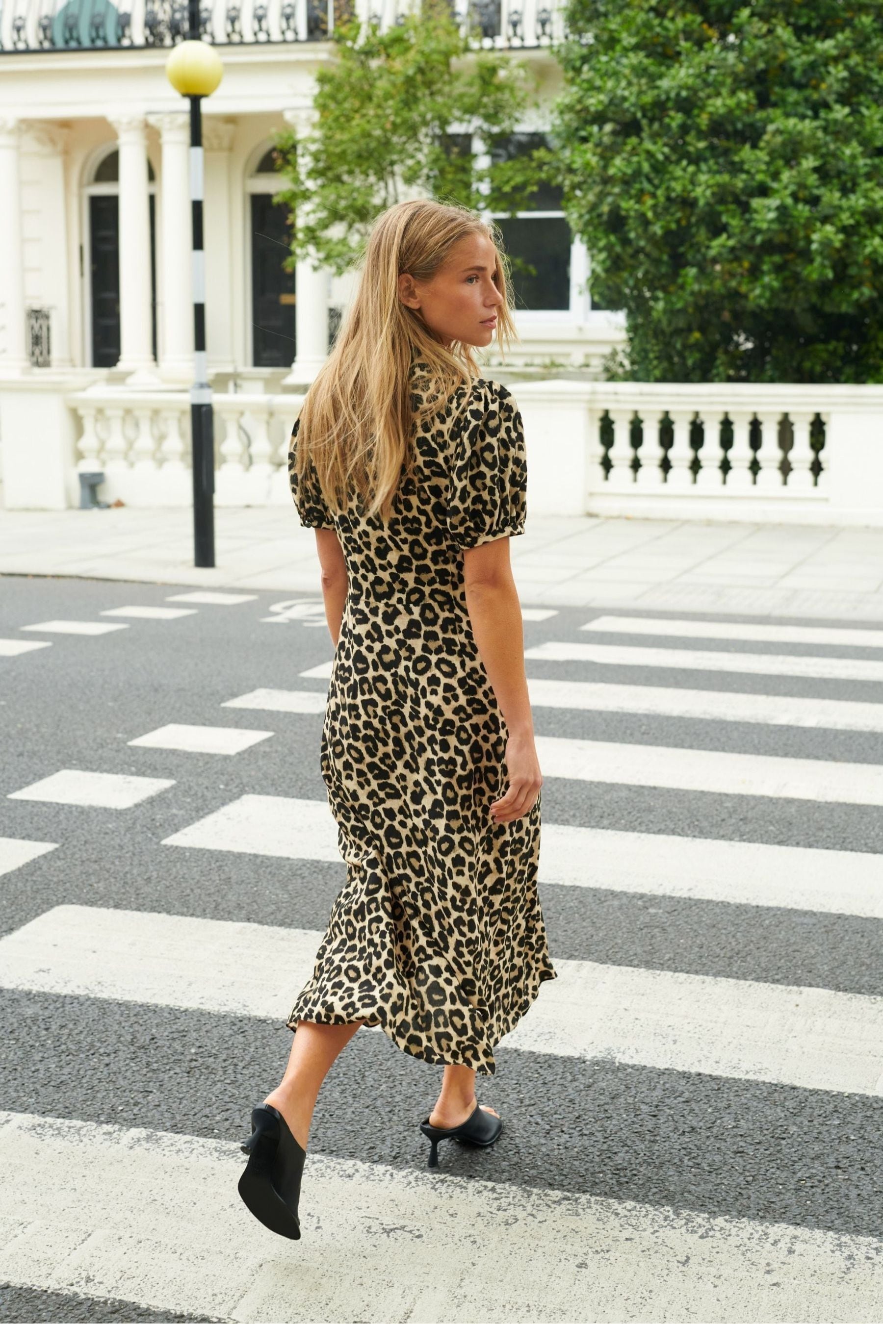 Buy Ro Zo Animal Print Leopard Print Button Through Shirt Dress from Next Spain
