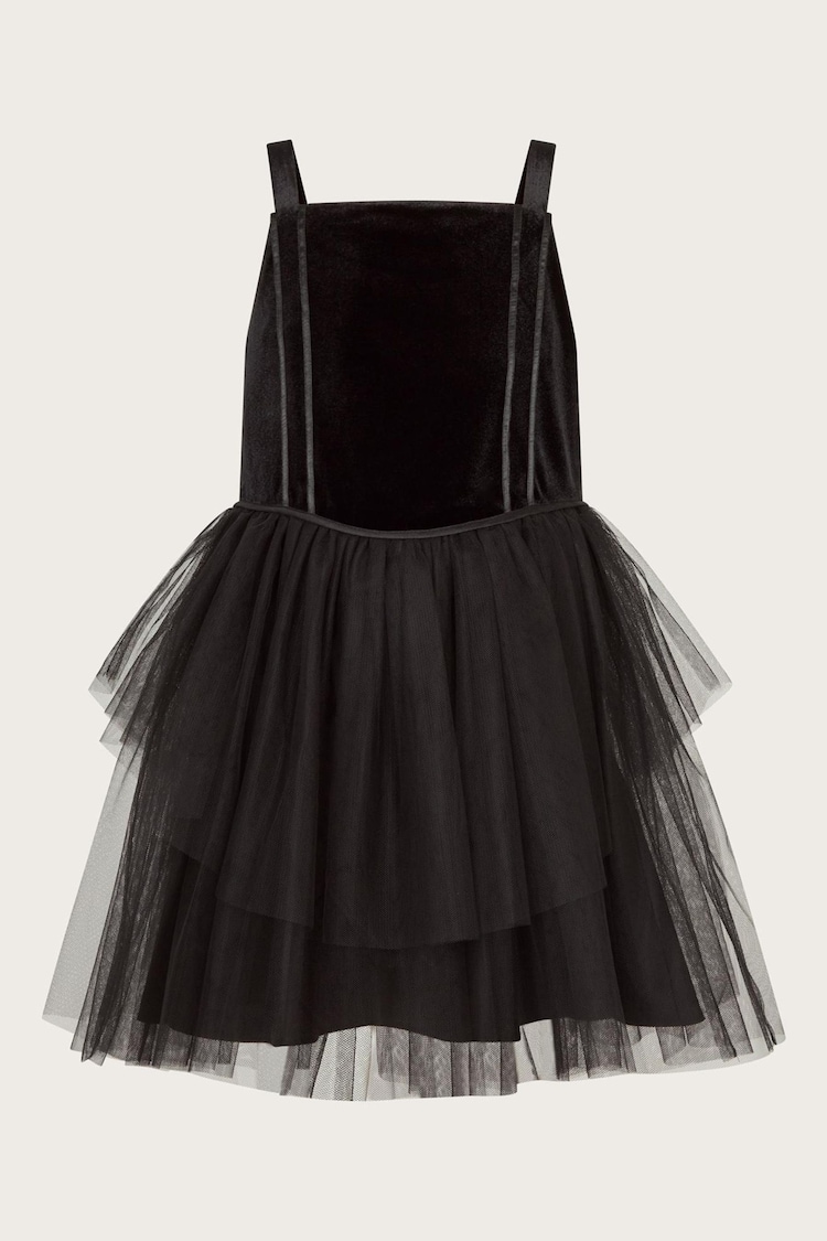 Monsoon Black Isadora Tulle Dress - Image 2 of 4