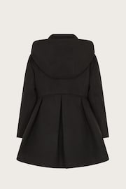 Monsoon Black Pleated Skirt Coat - Image 2 of 3