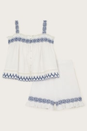 Monsoon Embroidered Frill Top and Shorts Set - Image 3 of 4