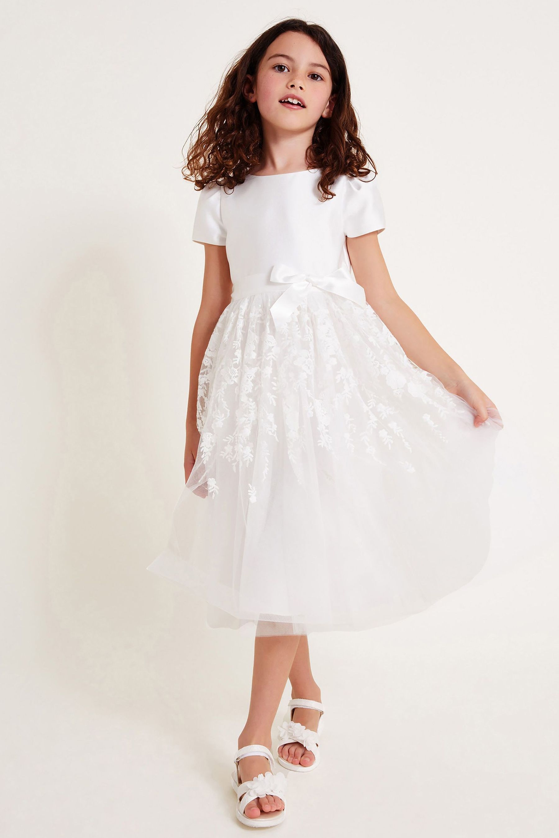 Buy Monsoon Natural Petunia Embroidered Maxi Dress from Next United Arab Emirates