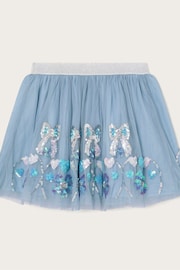 Monsoon Blue Sequin Bow Skirt - Image 2 of 4