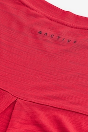 Red V-Neck Lightweight Short Sleeve T-Shirt - Image 7 of 7