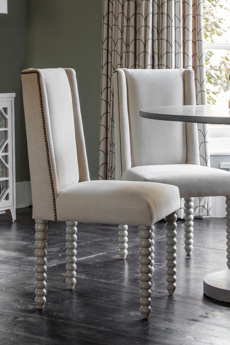 Libra Natural Barnabus Upholstered Dining Chair - Image 1 of 6