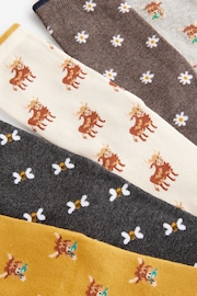 Hamish The Highland Cow Ankle Socks 5 Pack - Image 6 of 6