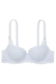 Victoria's Secret PINK Hydrangea Blue Diamante Push Up Lace Bra - Image 3 of 3