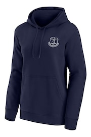 Fanatics Womens Blue Everton Revolve Front and Back Graphic Hoodie - Image 2 of 3