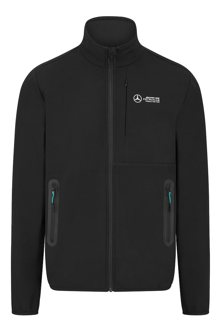 Fanatics F1 Mercedes AMG Petronas Softshell Black Jacket - Image 3 of 3