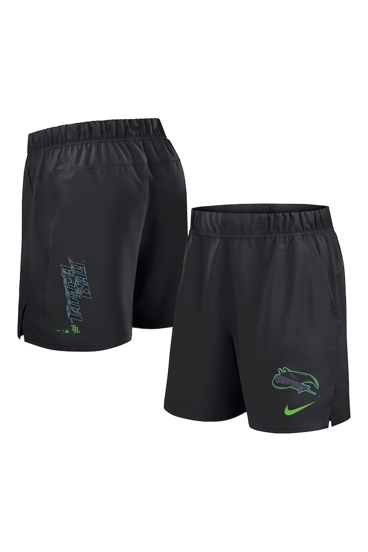 Fanatics MLB Tampa Bay Rays Woven City Connect Victory Black Shorts - Image 1 of 3