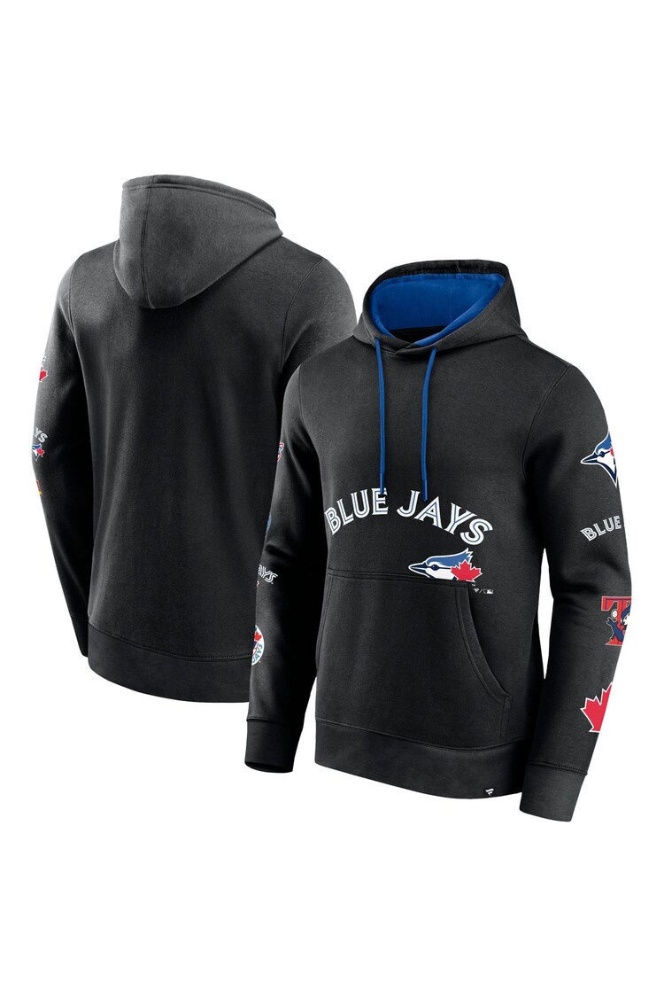 Fanatics MLB Toronto Blue Jays Fundamental Pullover Hood Black Jumper - Image 1 of 3