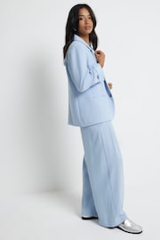 River Island Blue Petite Easy Wide Leg Trousers - Image 3 of 6