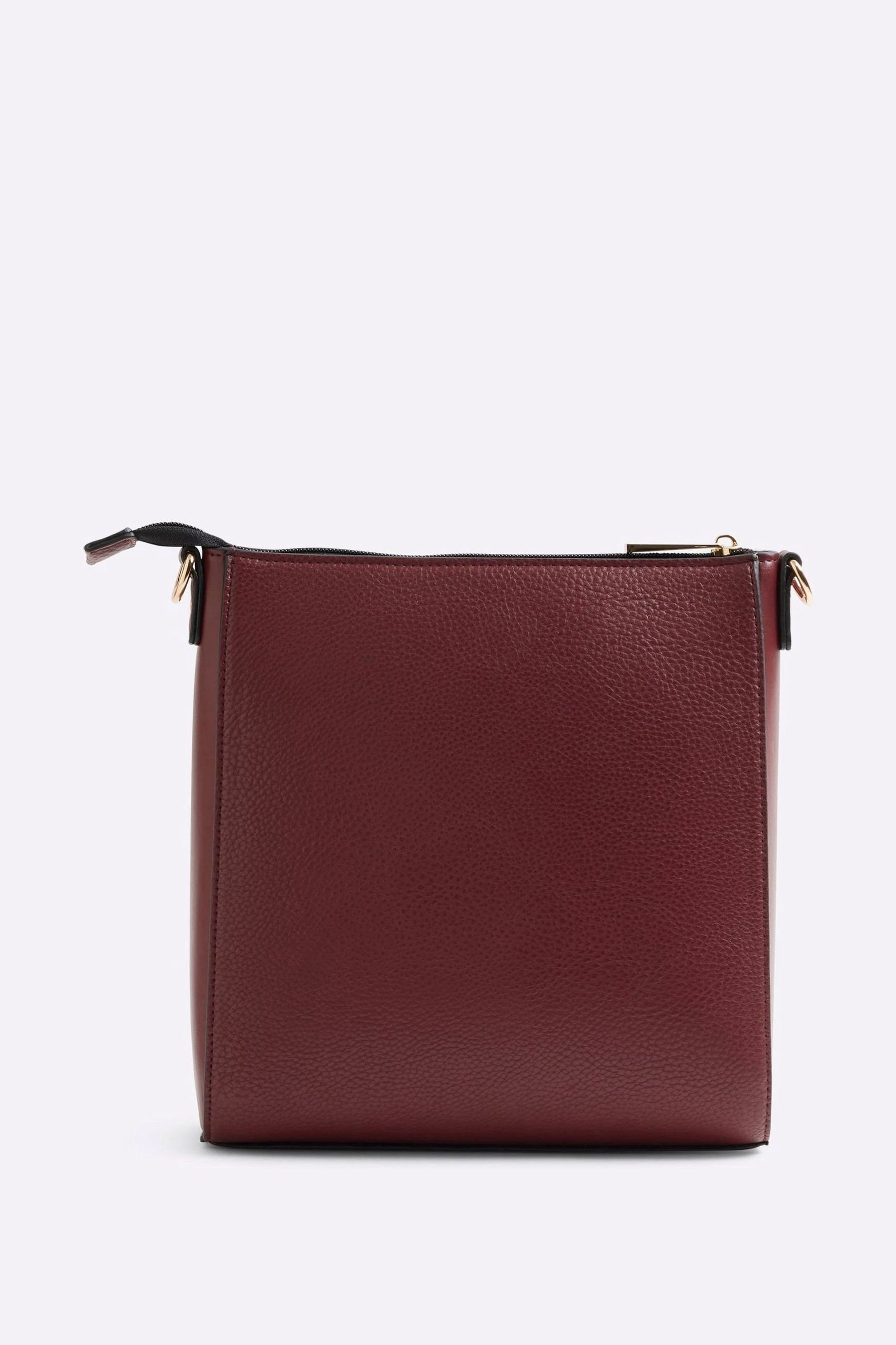 Buy River Island Burgundy Clean Structure Messenger Bag from Next Norway