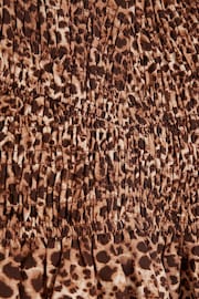 River Island Leopard Print Shirred Top - Image 4 of 4