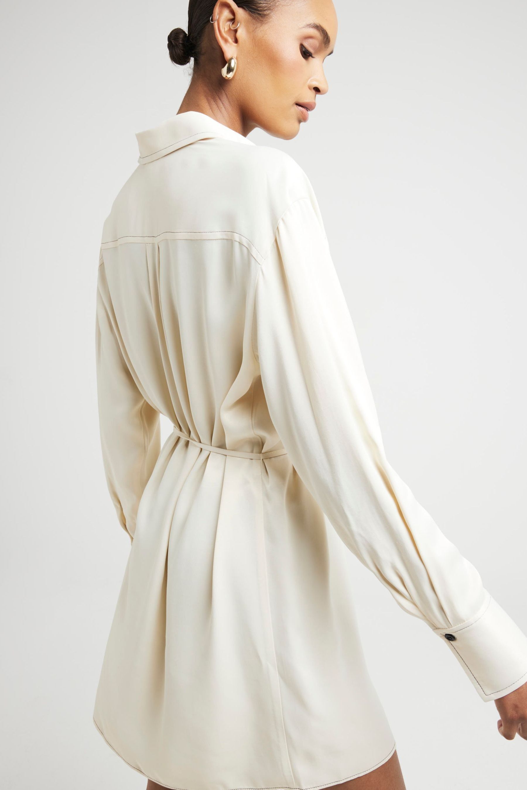 River island white shirt dress deals