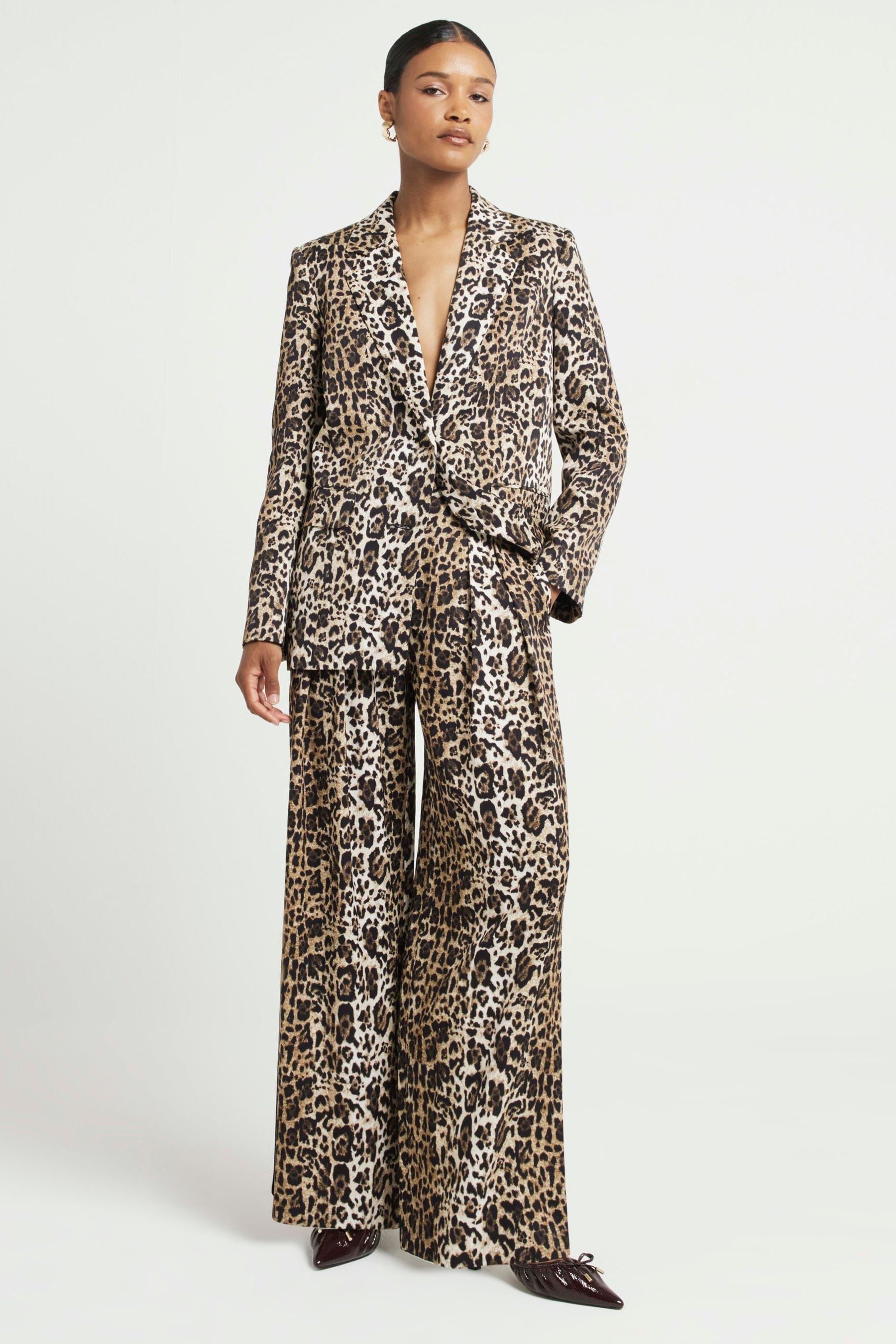 Next leopard print trousers cheap
