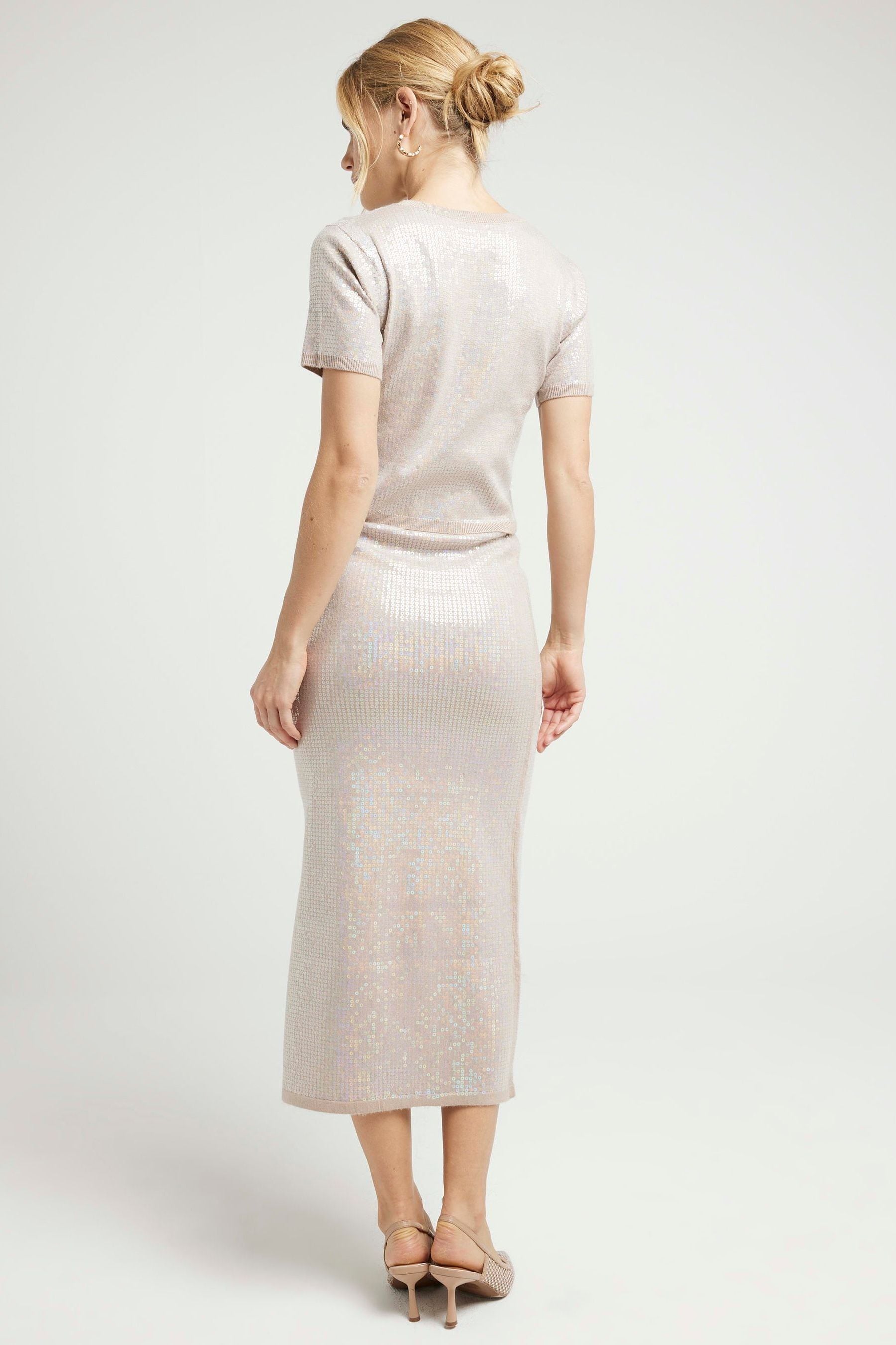 Blue skirt river island sale