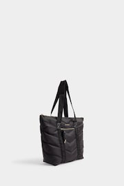 River Island Black Quilted Webbing Shopper Bag - Image 3 of 4