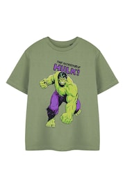 Vanilla Underground Green Boys 100% Cotton Marvel Licensed T-Shirt - Image 1 of 6