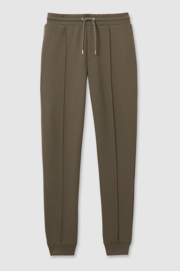 Reiss Sage Green Premier Drawstring Jersey Joggers - Image 2 of 6