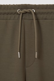 Reiss Sage Green Premier Drawstring Jersey Joggers - Image 6 of 6