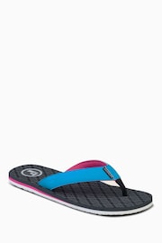 Foamlife Grey Mens Traad Flip Flops - Image 1 of 5