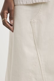 JD Williams White 100% Cotton A Line Maxi Skirt - Image 4 of 4