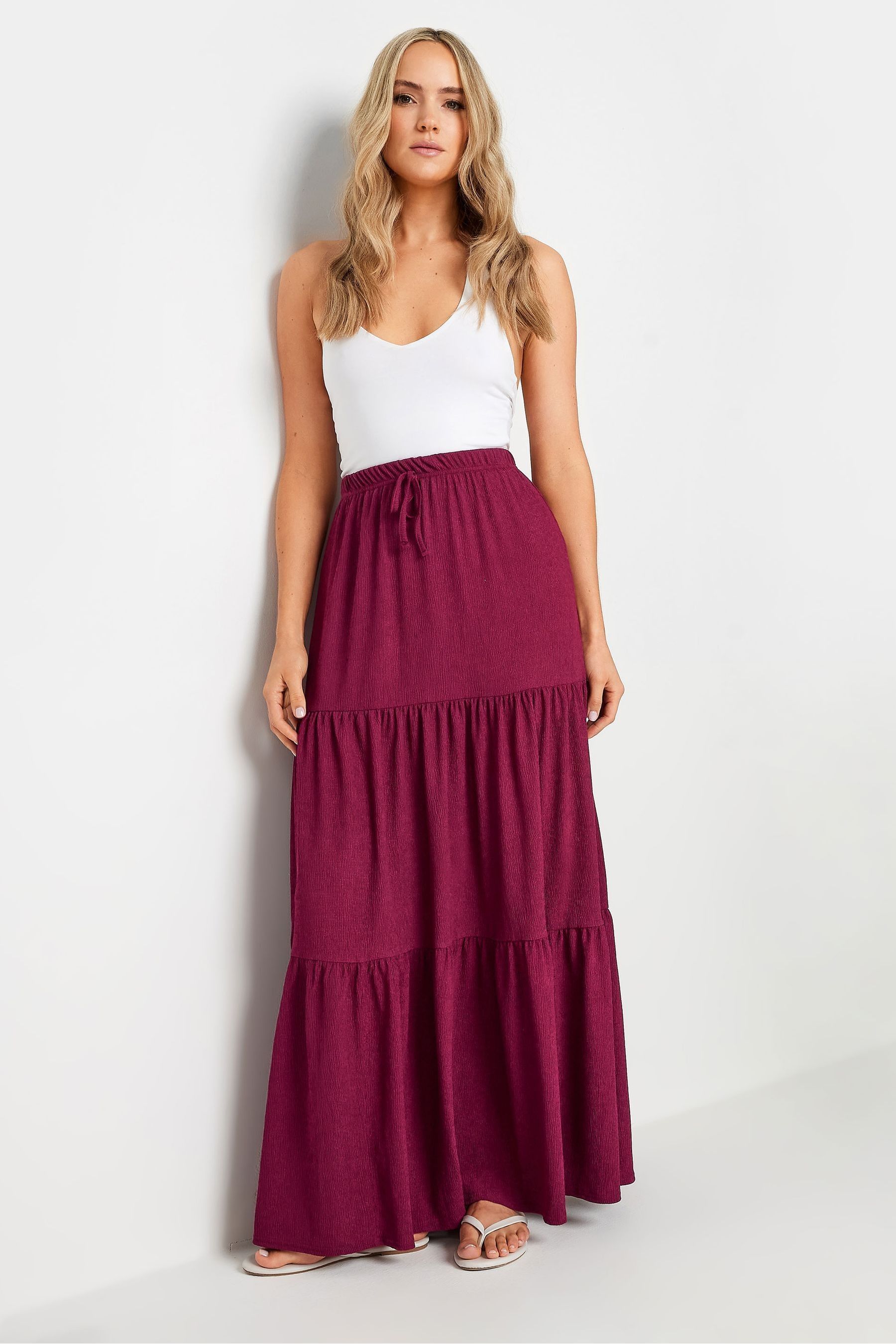 Long red skirt australia clearance