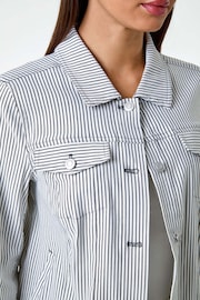 Roman Black Stripe Stretch Pocket Detail Jacket - Image 5 of 5