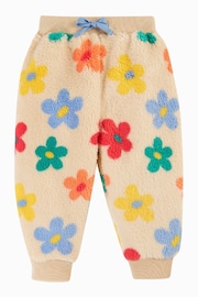 Frugi Orange Fleece Flower Printed Joggers - Image 2 of 5