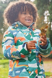 Frugi Blue Wavy Stars Snow And Ski Coat - Image 1 of 6