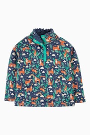 Frugi Blue Tiger Snuggle Fleece Jumper - Image 2 of 5