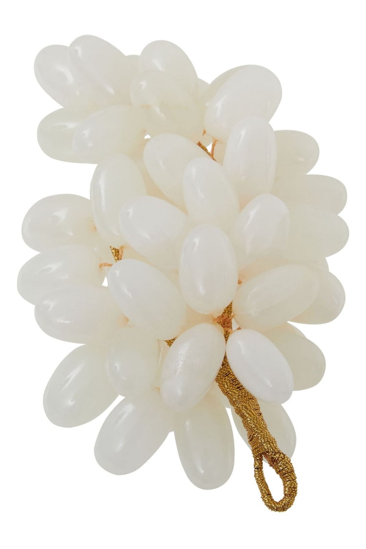 Fifty Five South White Oleena Onyx Decorative Grapes - Image 4 of 4