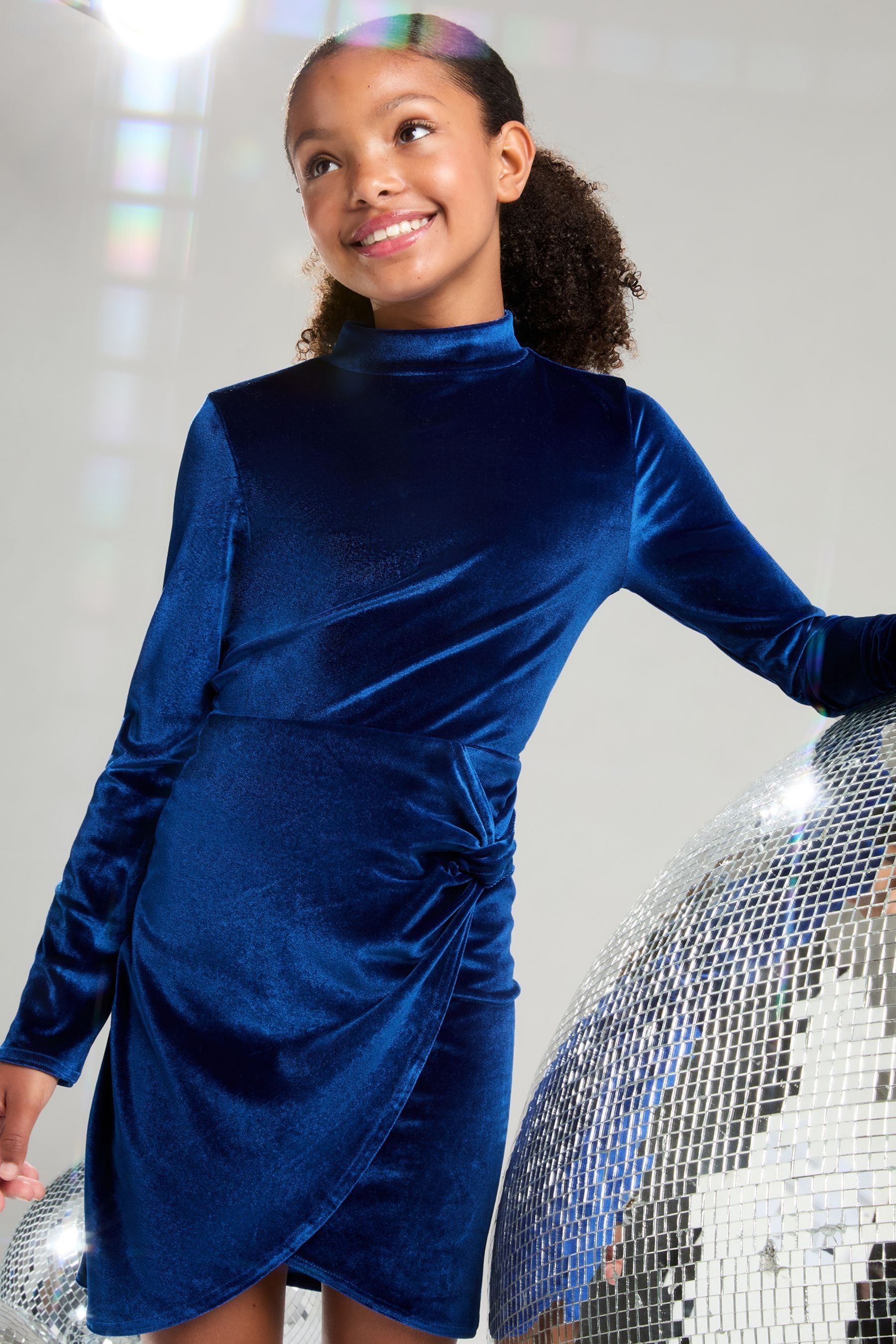 Velour party dress best sale